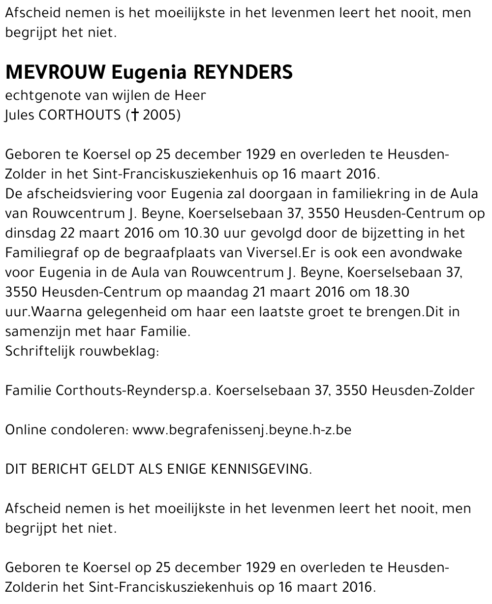 Eugenia Reynders