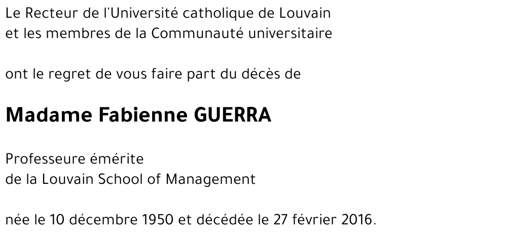 Fabienne GUERRA