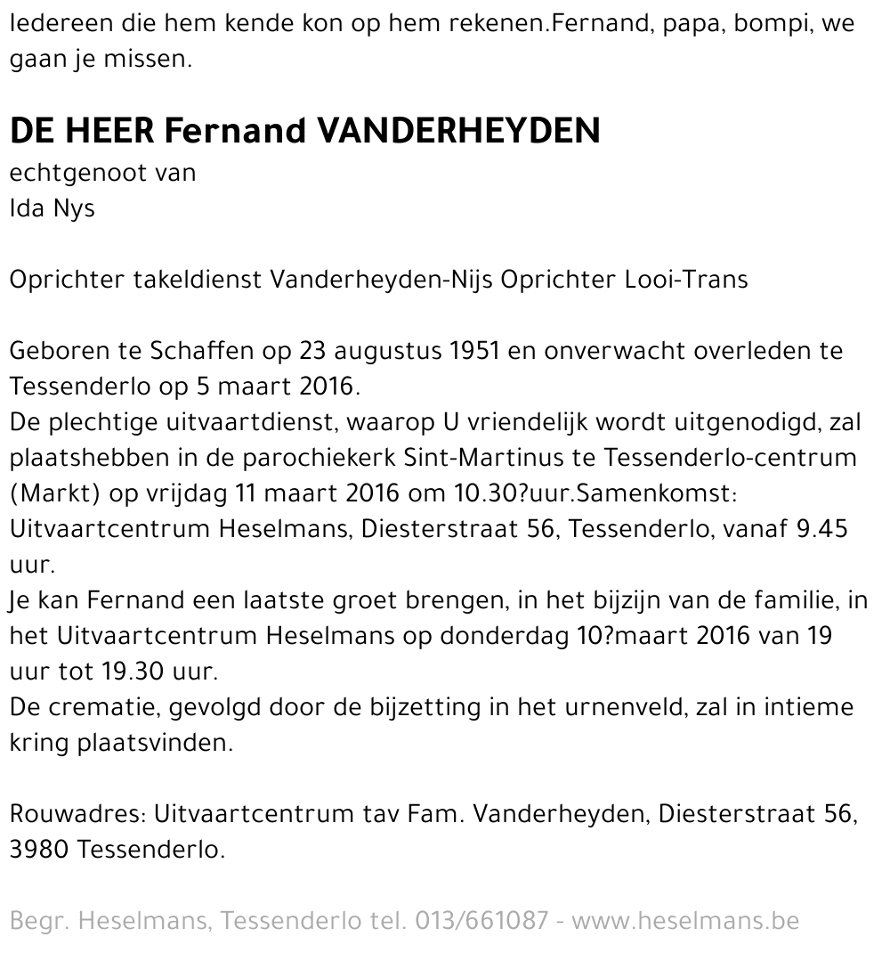 Fernand Vanderheyden