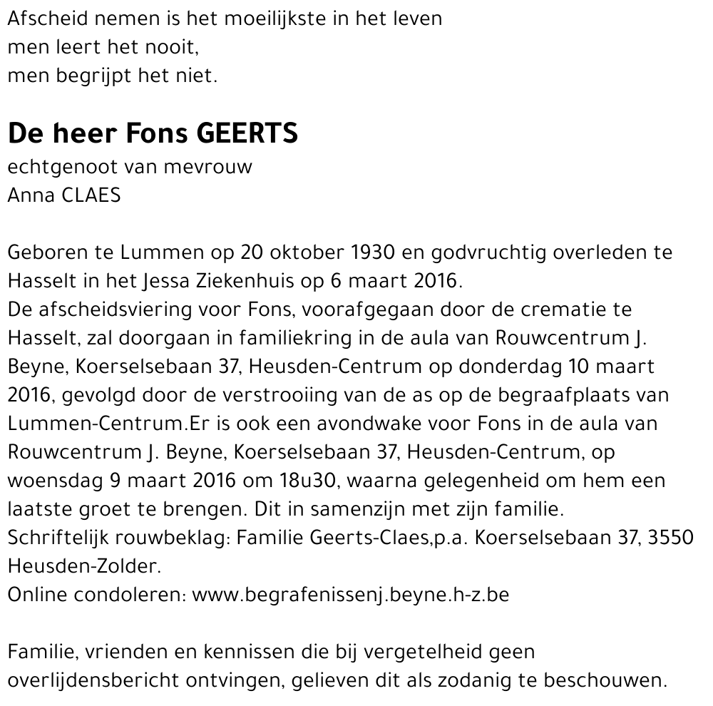 Fons Geerts