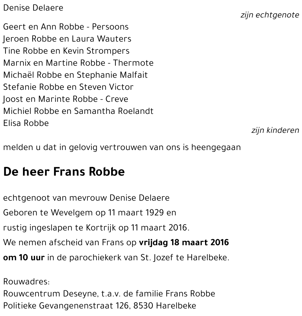 Frans Robbe