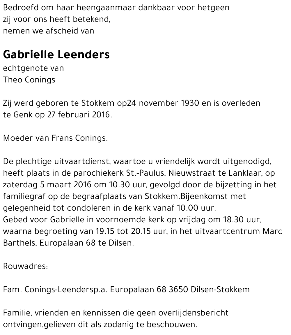 Gabrielle Leenders