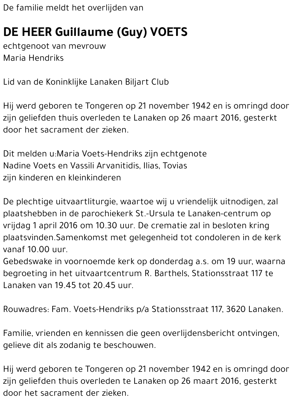 Guillaume (Guy) Voets