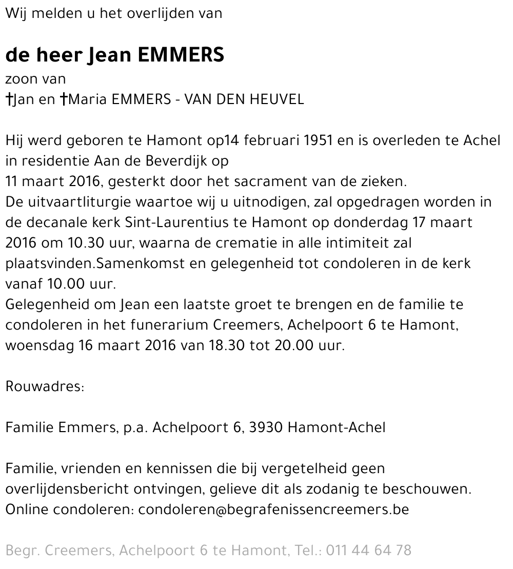 Jean Emmers