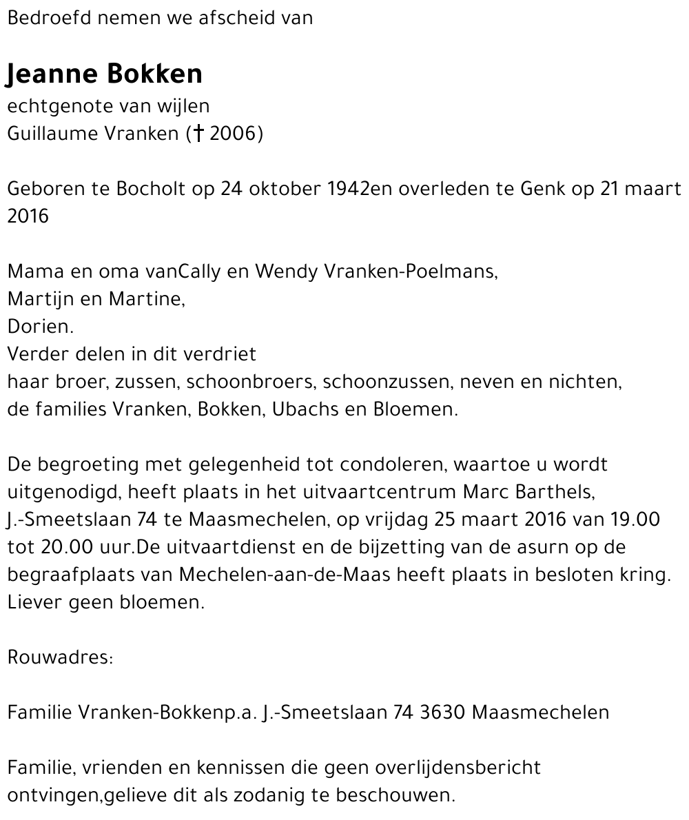 Jeanne Bokken