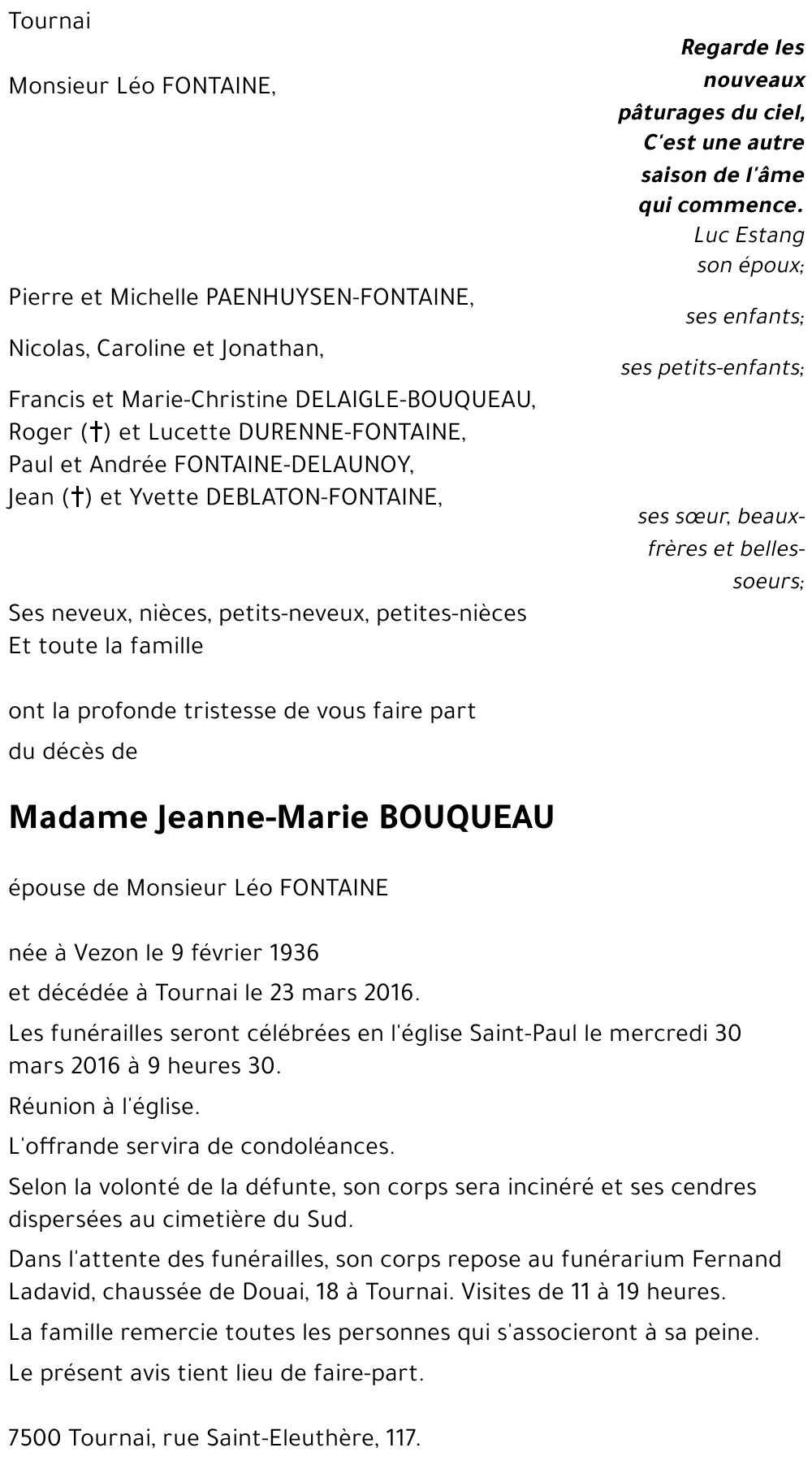 Jeanne-Marie BOUQUEAU