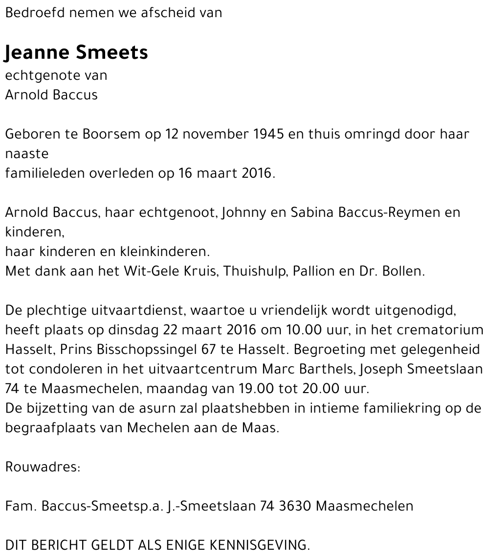 Jeanne Smeets