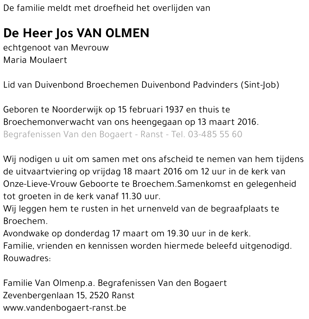 Jos Van Olmen