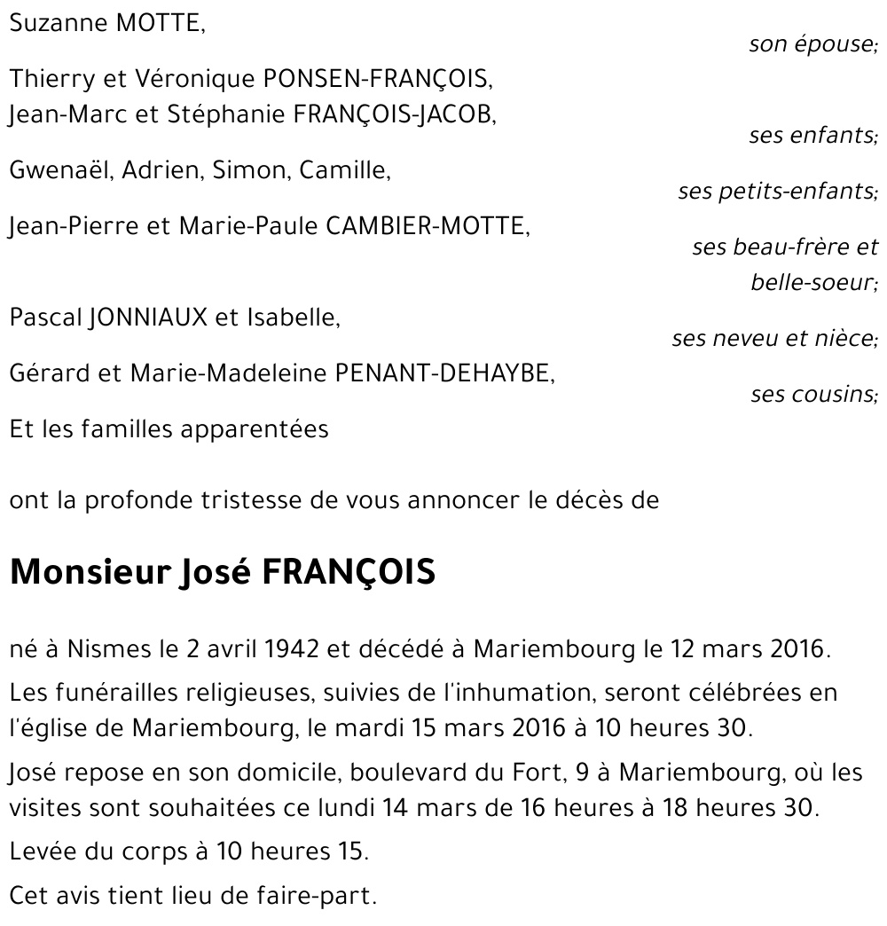 José FRANÇOIS