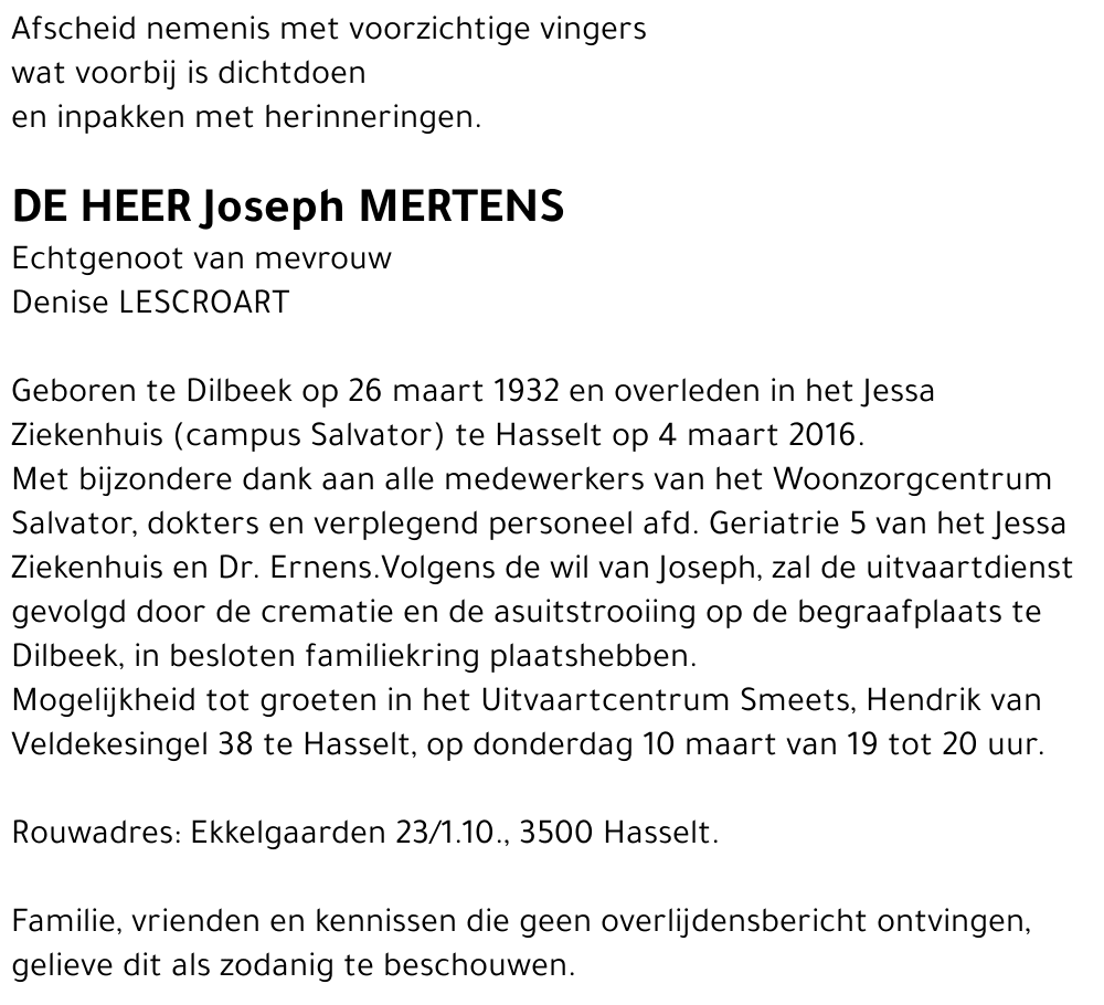 Joseph Mertens