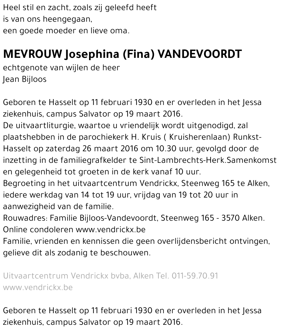 Josephina Vandevoordt