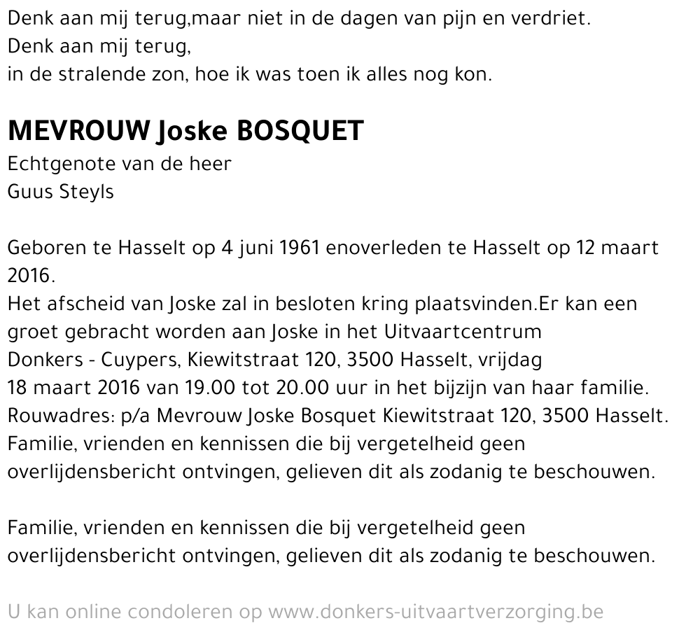Joske Bosquet