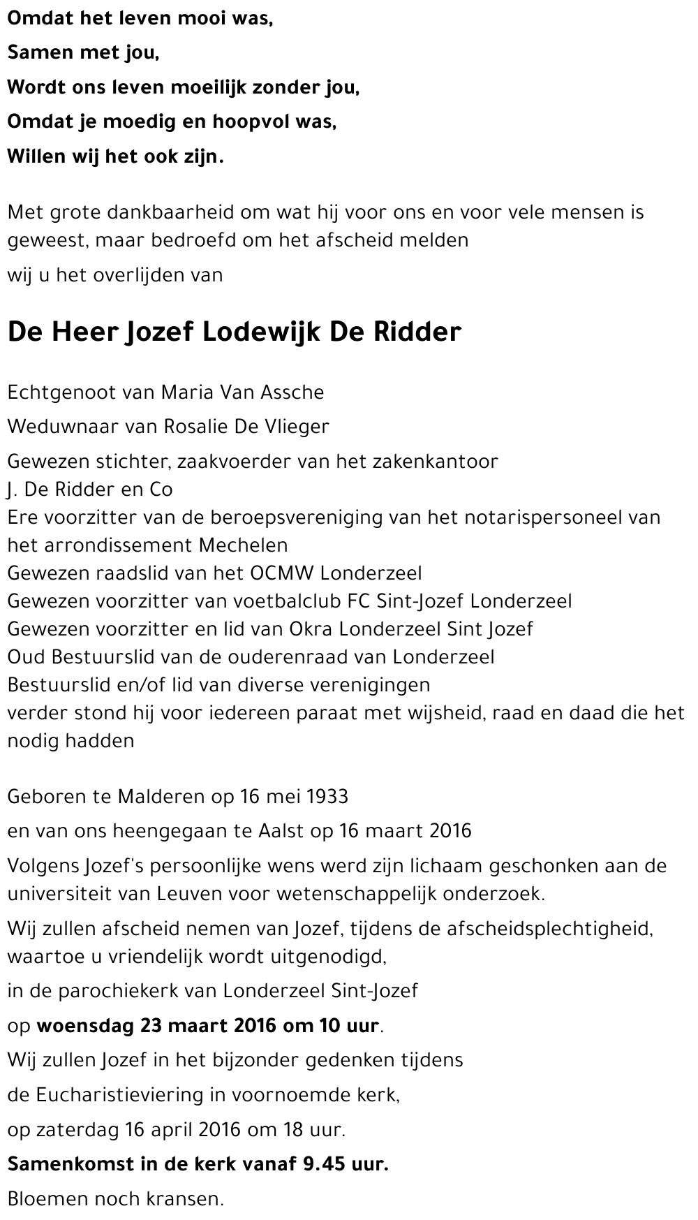Jozef Lodewijk De Ridder