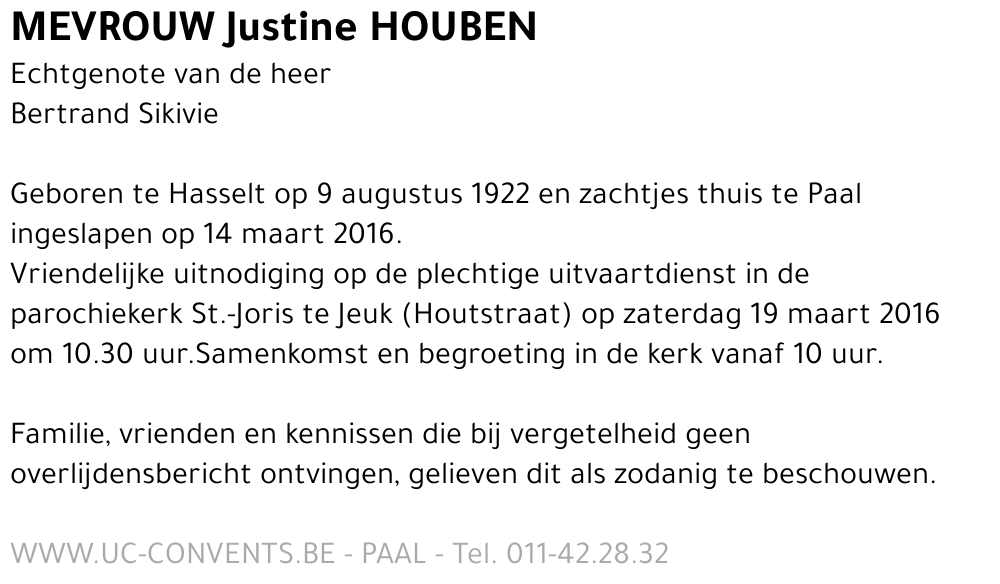 Justine Houben