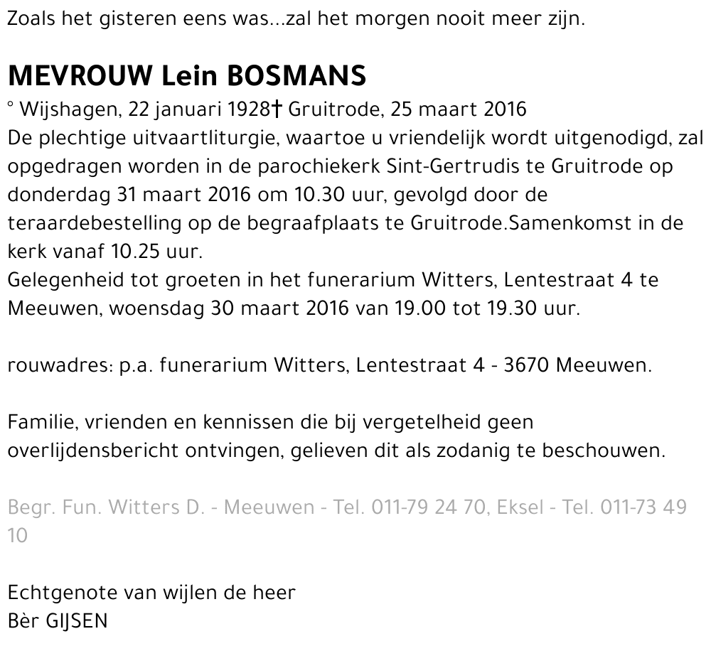 Lein Bosmans