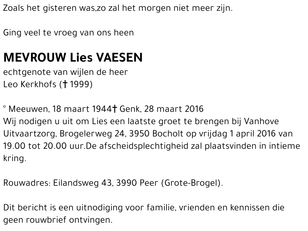 Lies Vaesen