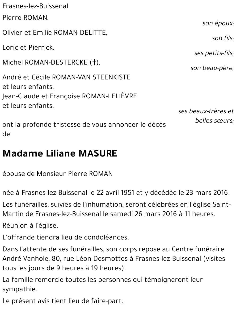 Liliane MASURE