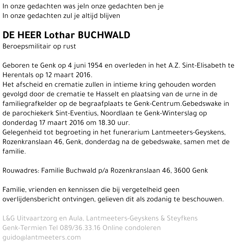 Lothar BUCHWALD