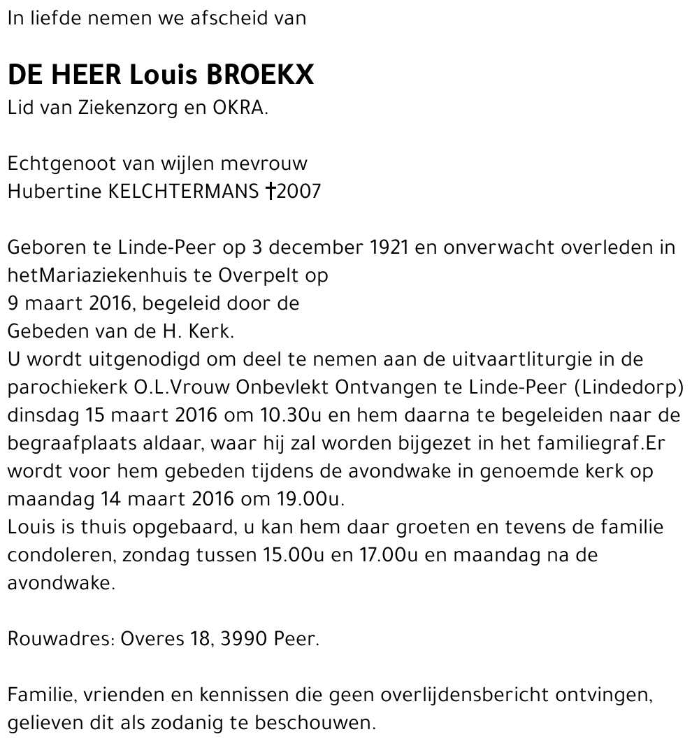 Louis BROEKX