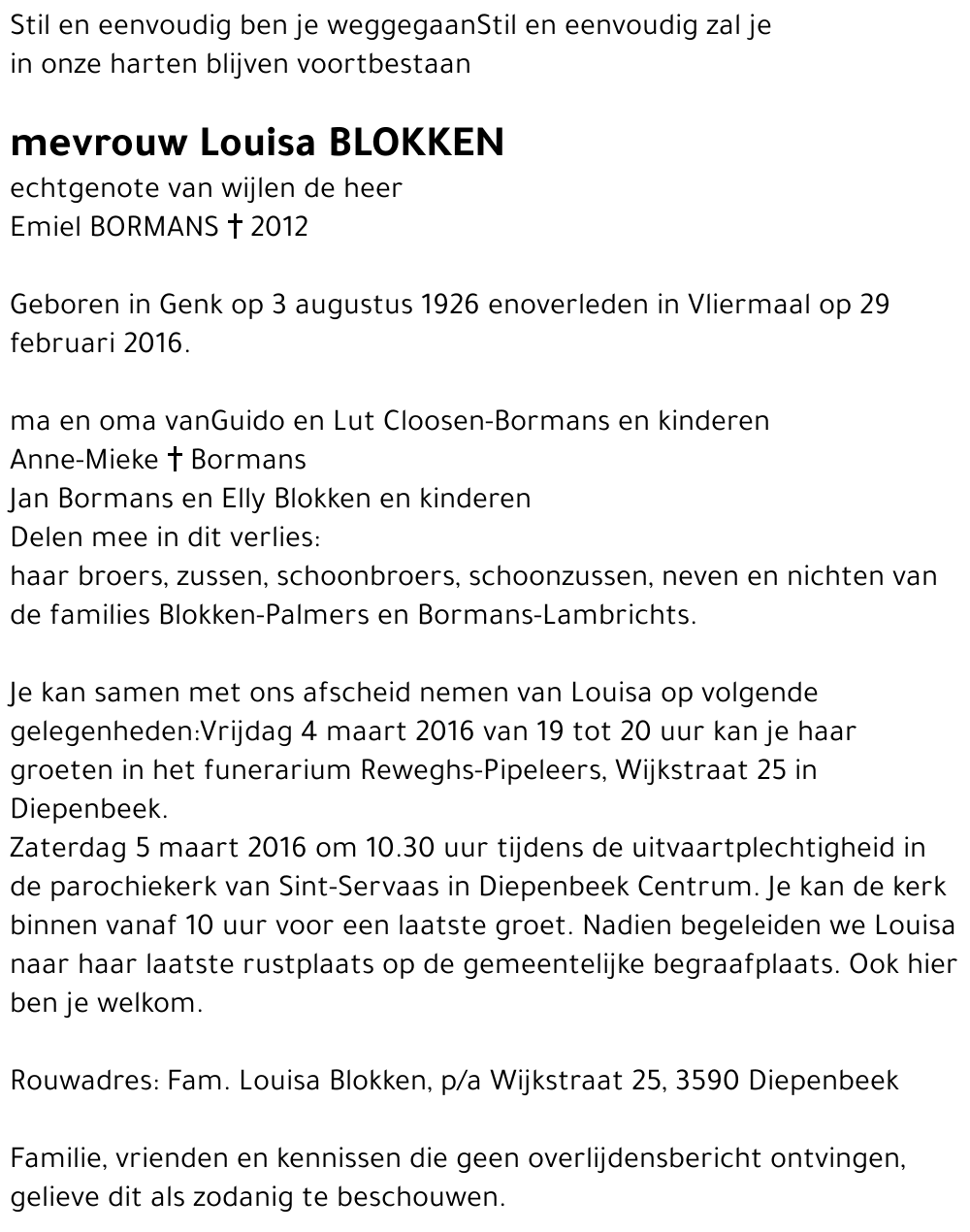 Louisa Blokken
