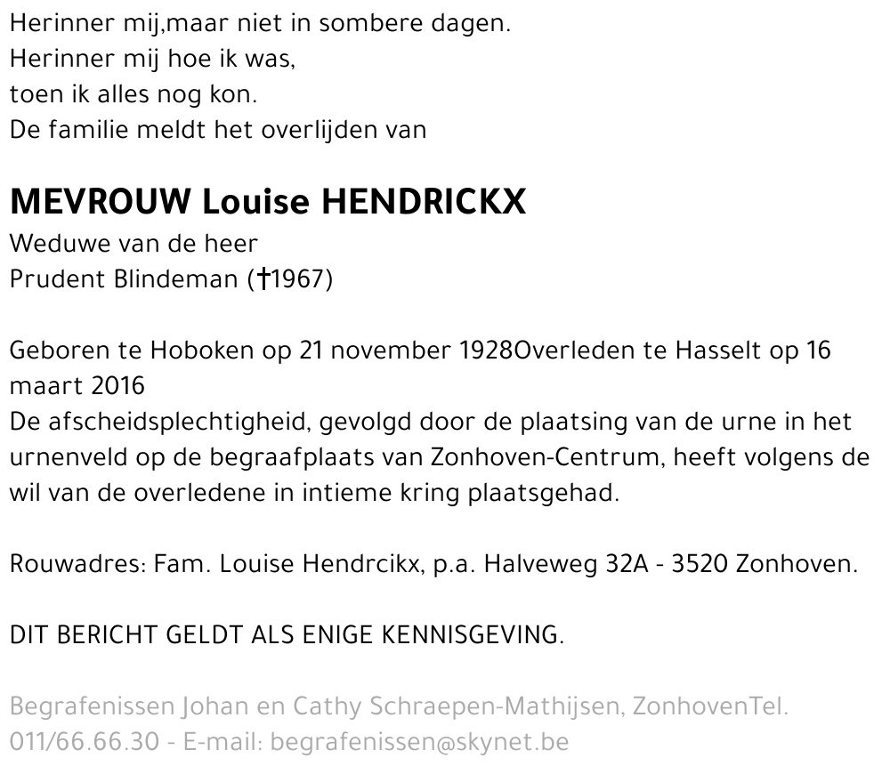 Louise Hendrickx