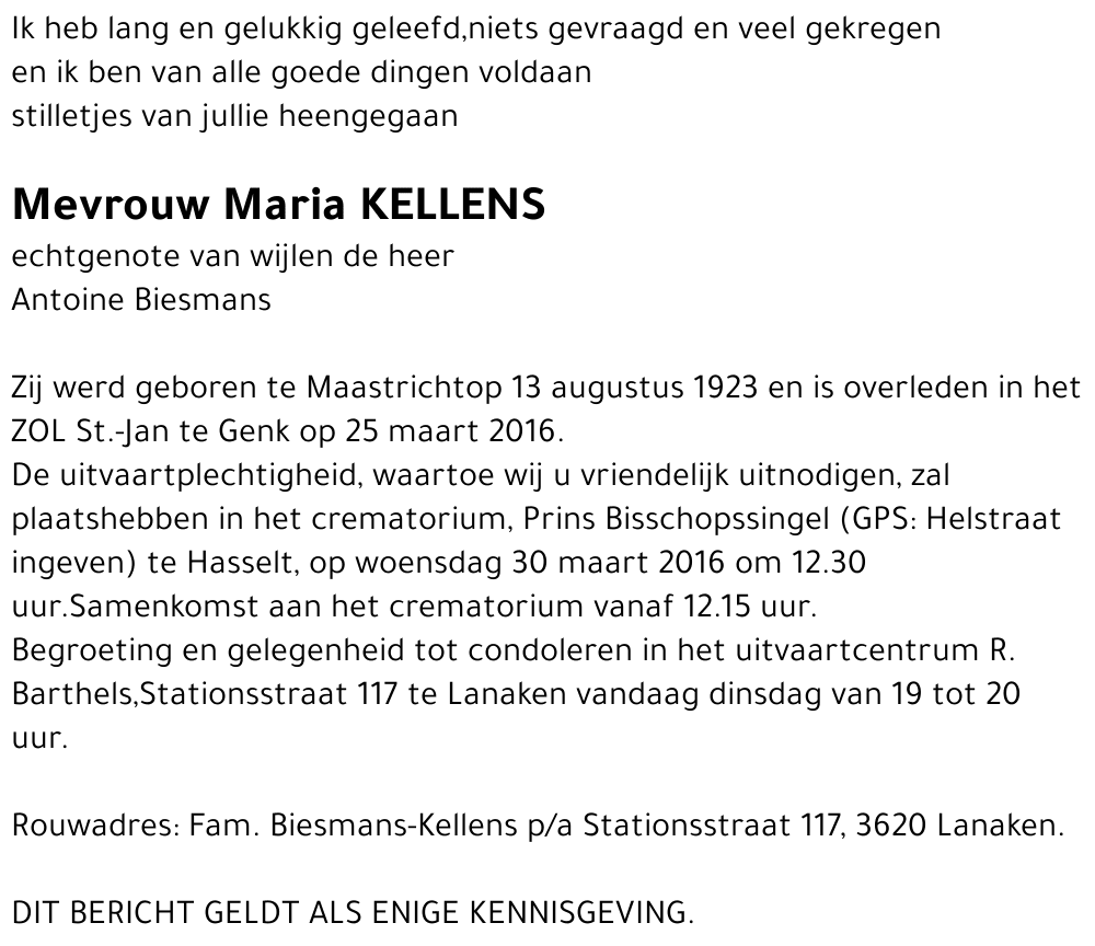 Maria Kellens