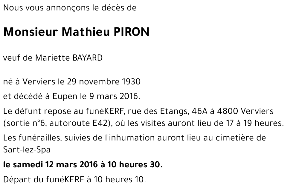 Mathieu PIRON