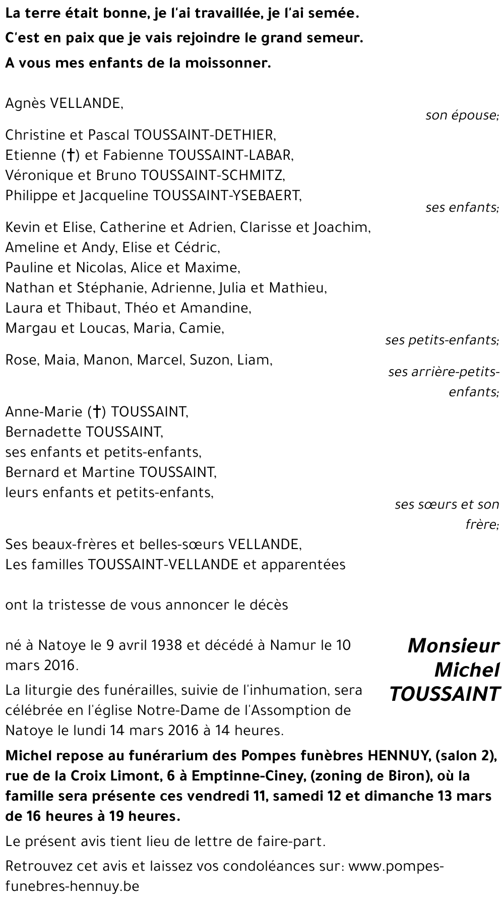 Michel TOUSSAINT