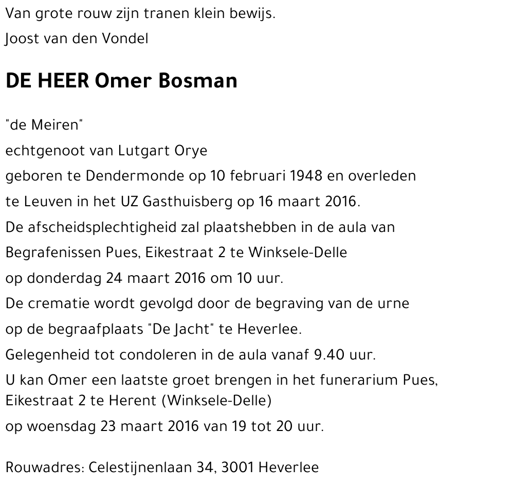 Omer Bosman