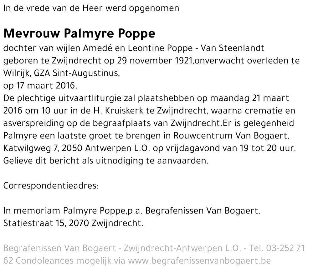 Palmyre Poppe