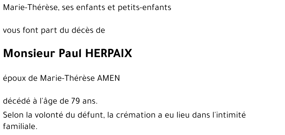 Paul HERPAIX