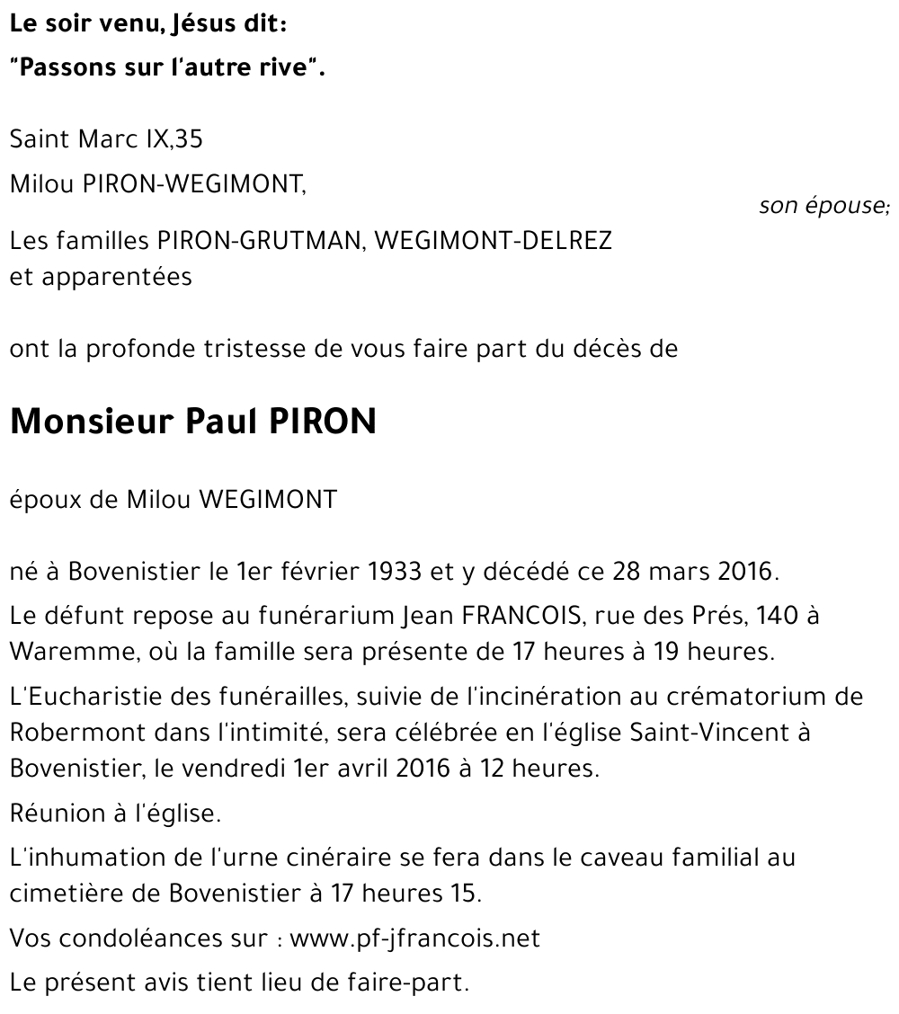 Paul PIRON