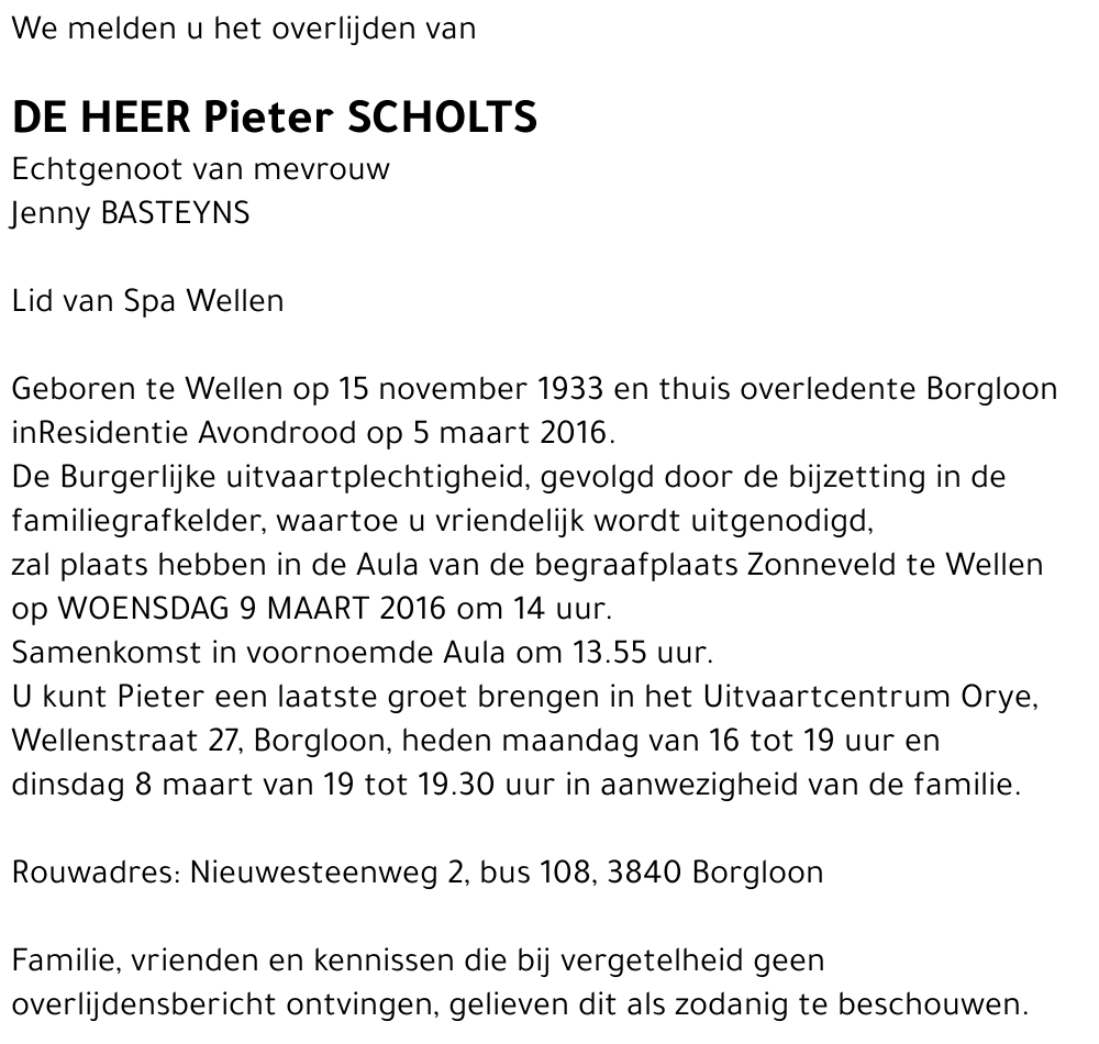 Pieter Scholts