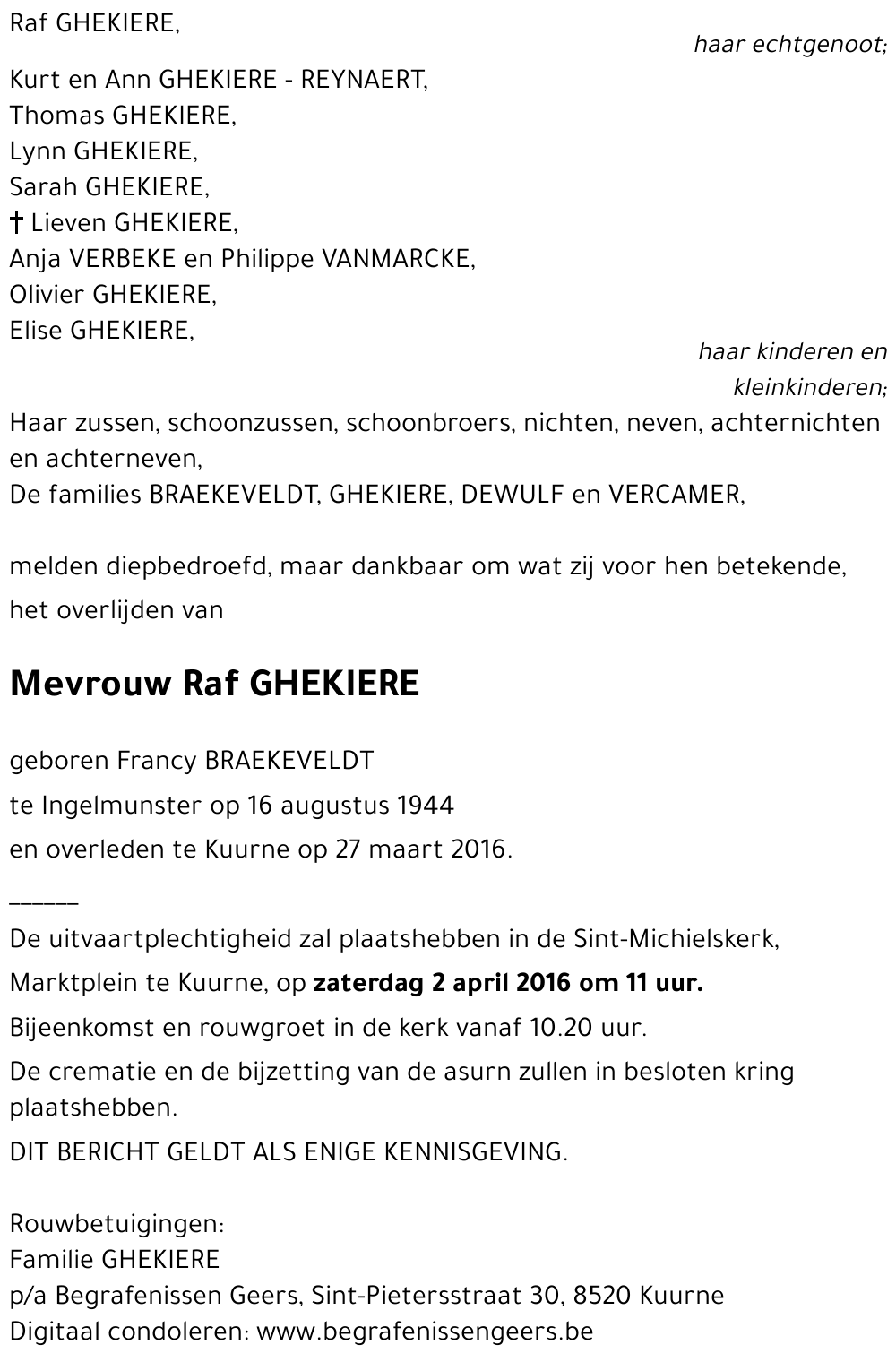 Raf GHEKIERE