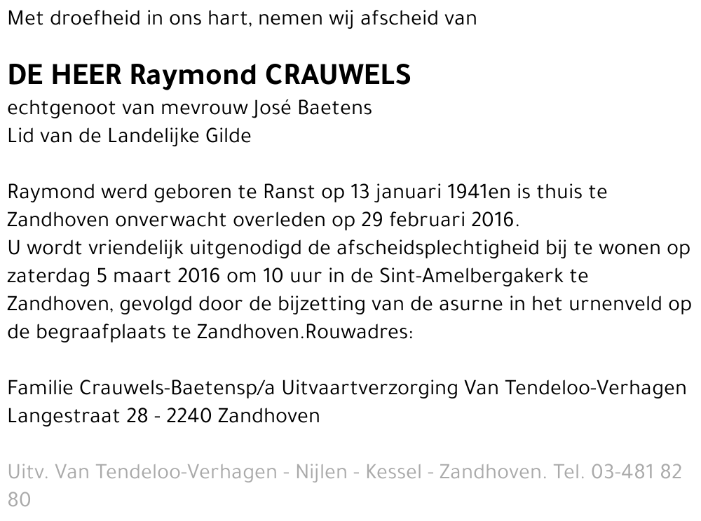 Raymond Crauwels