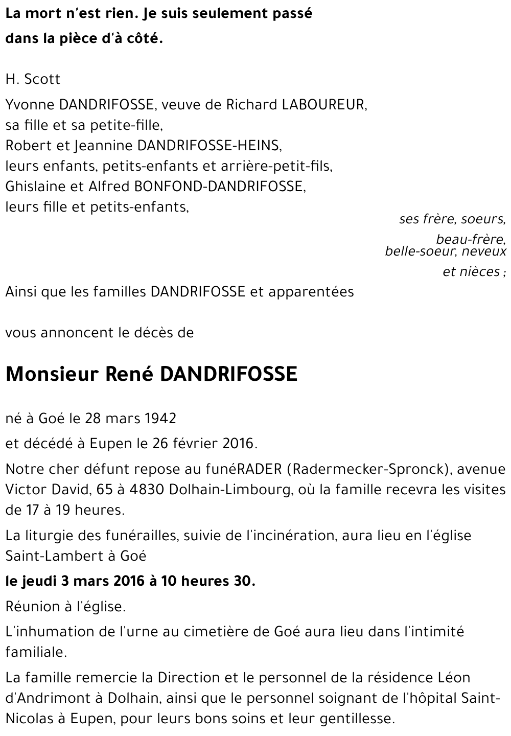 René DANDRIFOSSE
