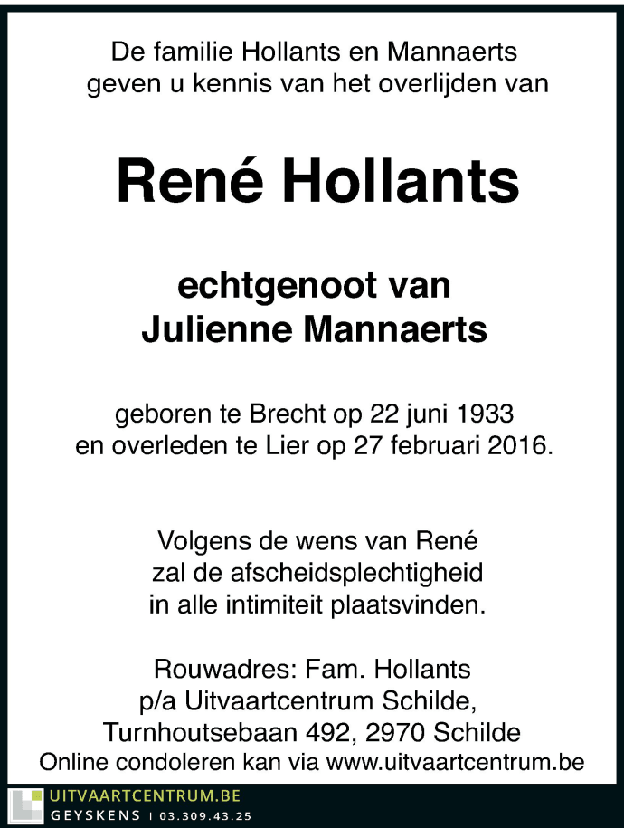 René Hollants
