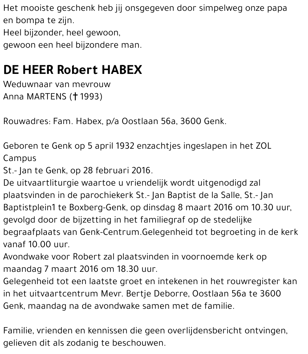 Robert HABEX