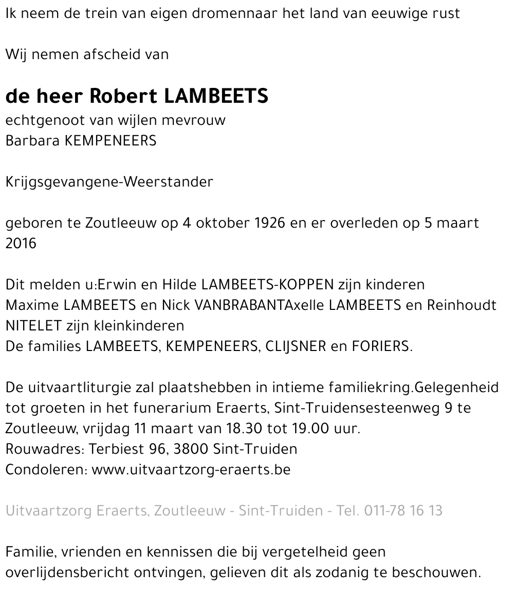 Robert Lambeets