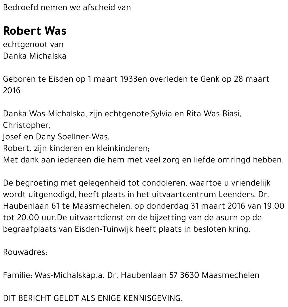 Robert Was
