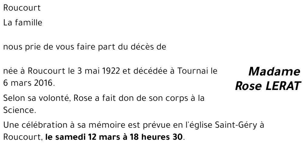 Rose LERAT