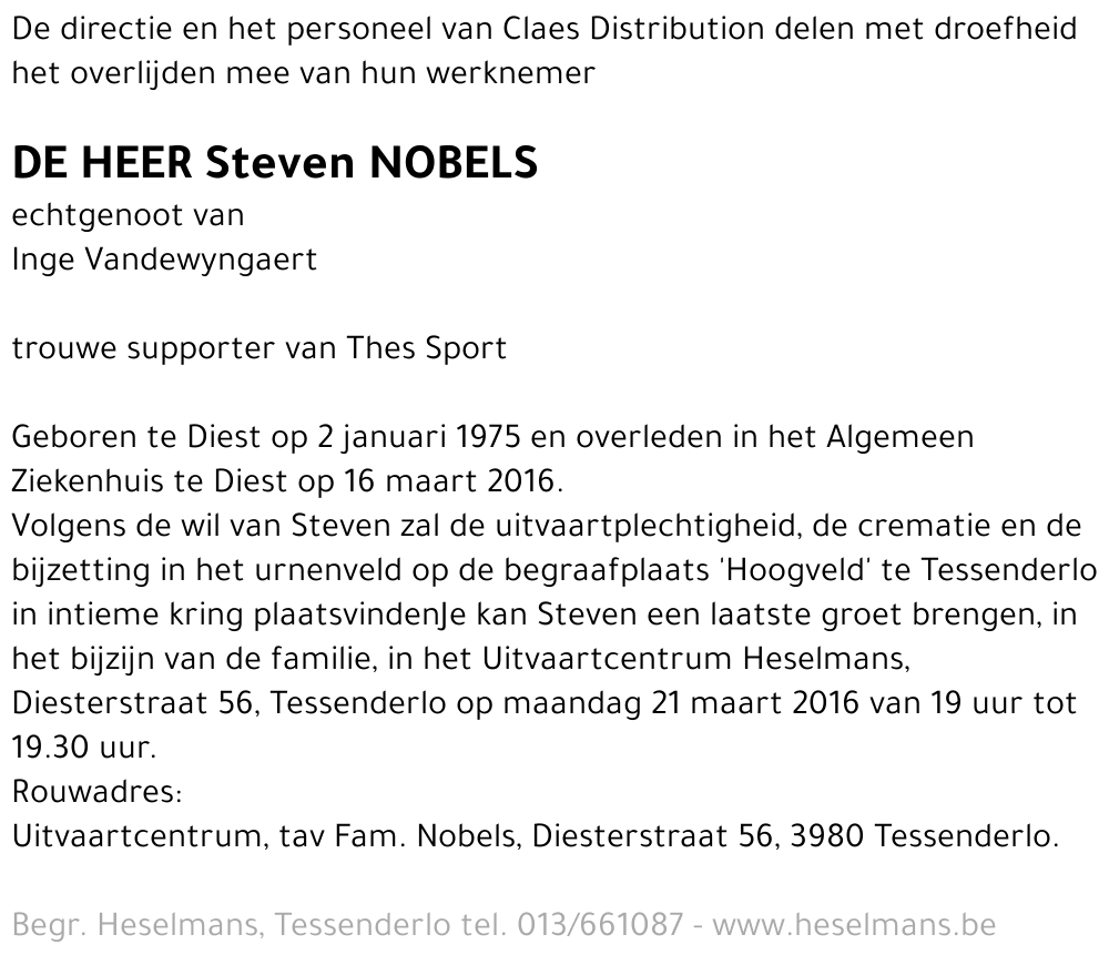 Steven Nobels
