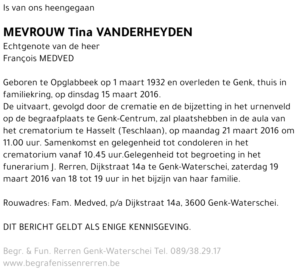 Tina Vanderheyden
