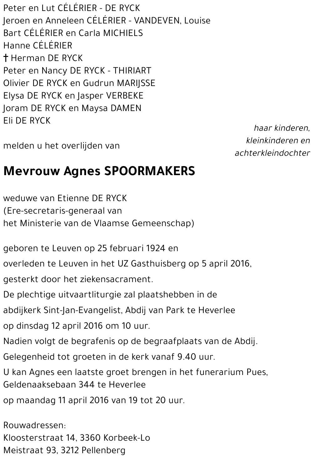 Agnes Spoormakers