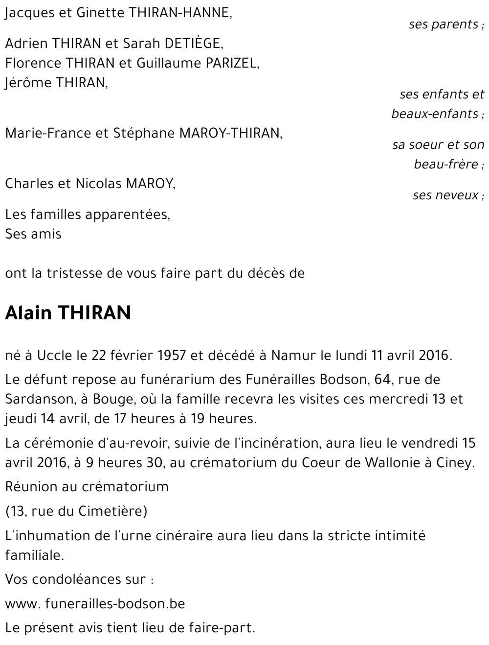 Alain THIRAN
