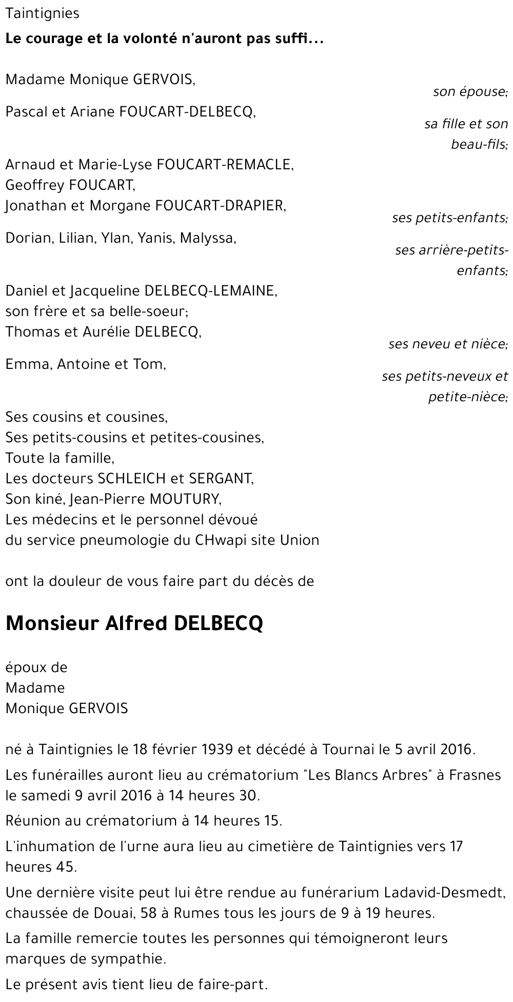 Alfred DELBECQ