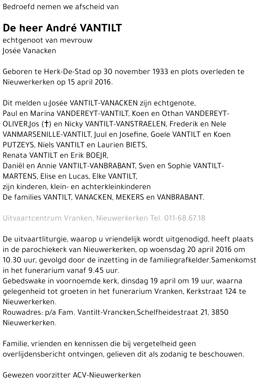 André Vantilt