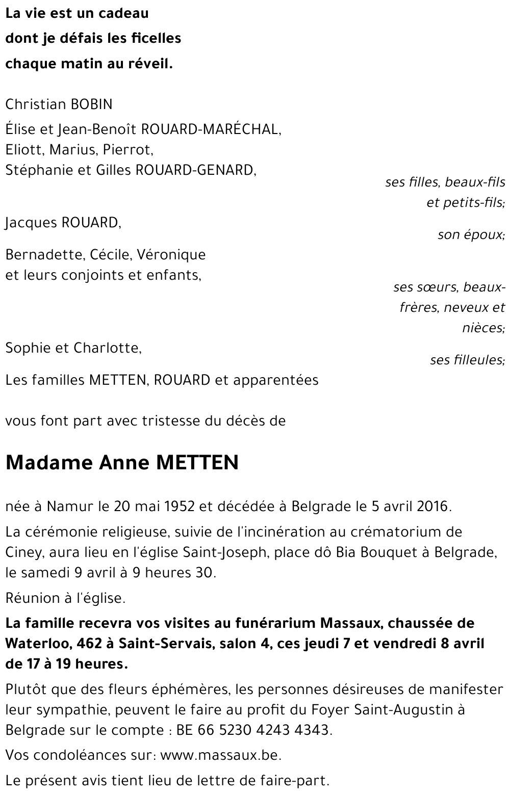 Anne METTEN