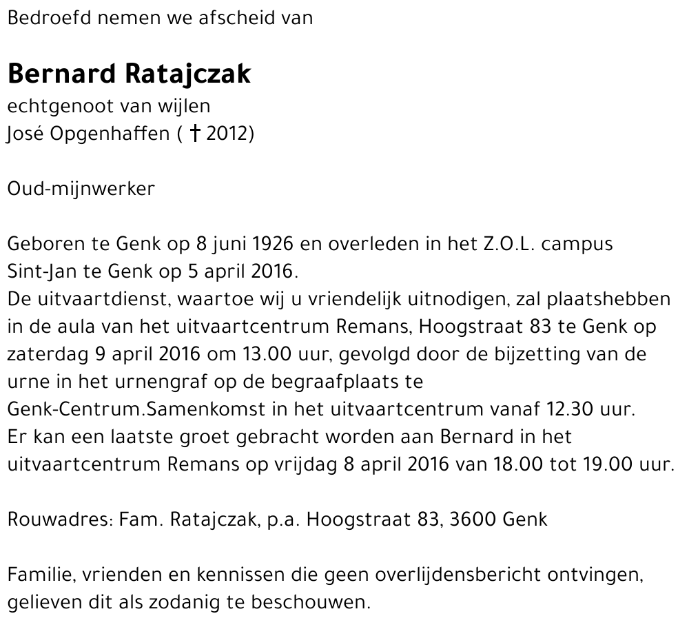 Bernard Ratajczak
