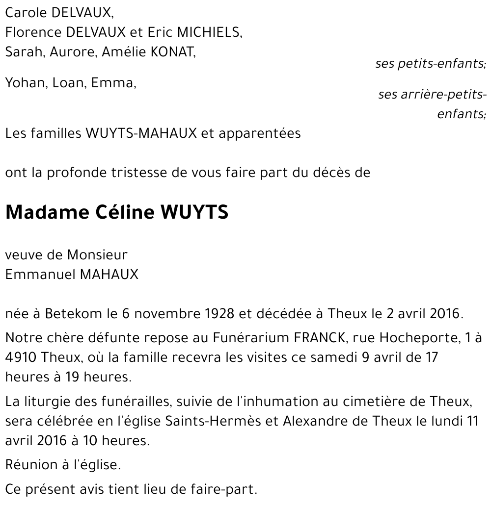 Céline WUYTS